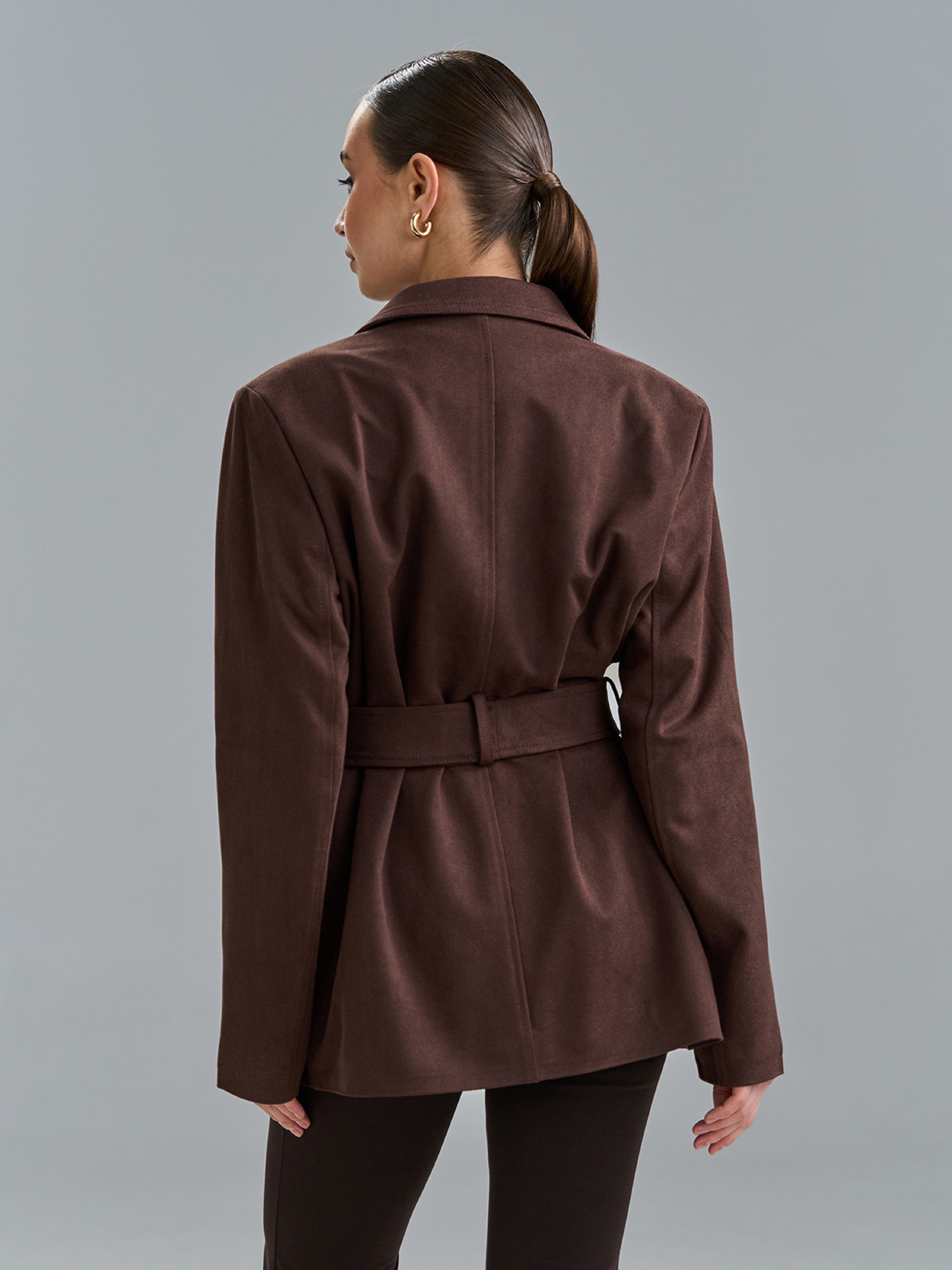 Жакет ISSA Plus модель SA-695_темно-коричневый Фото