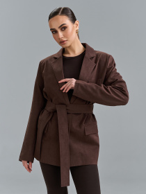 Жакет ISSA Plus модель SA-695_темно-коричневый Фото