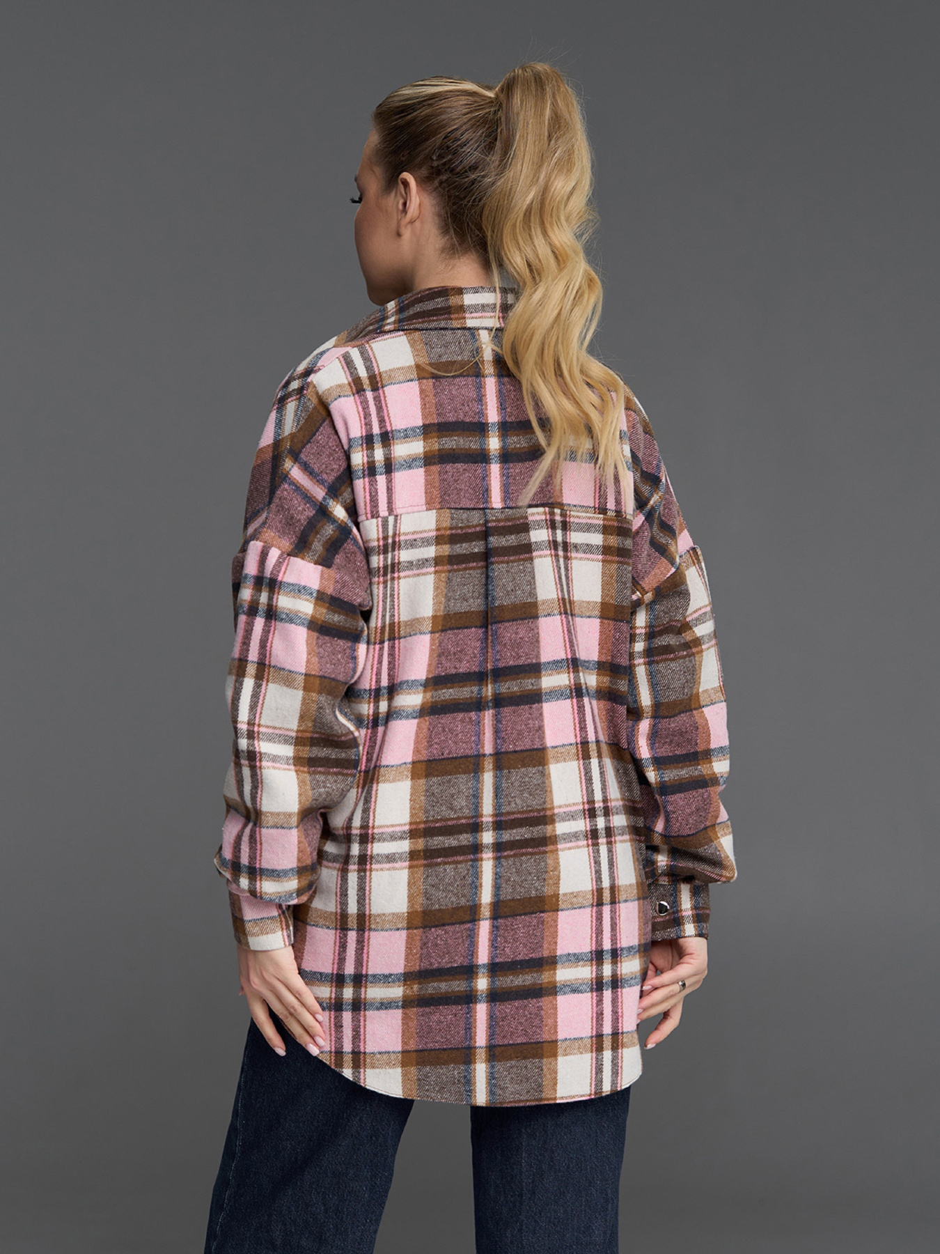 Рубашка повседневная ISSA Plus модель SA-684A_бежевый_розовый Фото