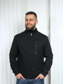 Чоловіча демісезонна куртка-пальто модель 129-DVL Фото