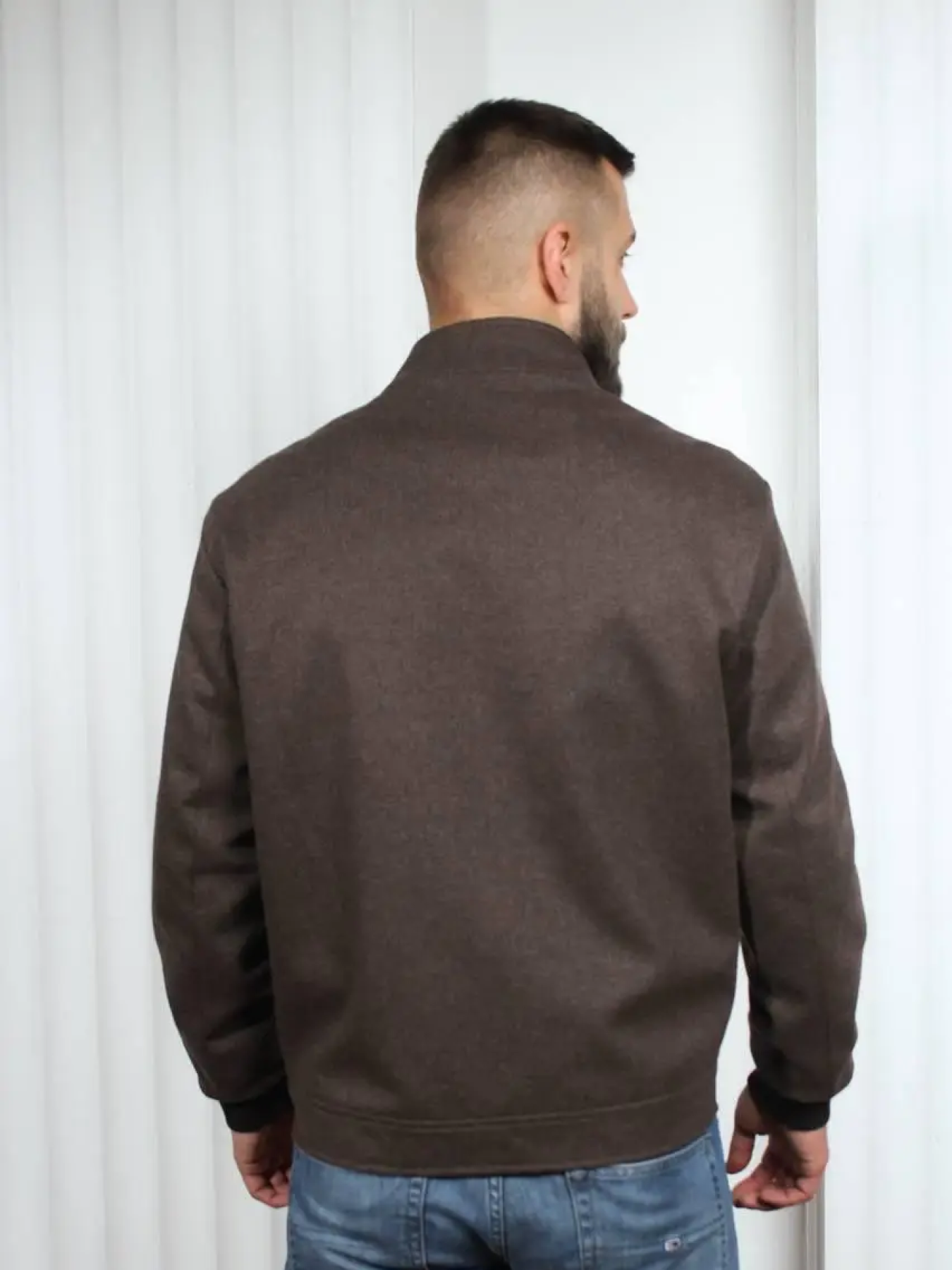 Мужская демисезонная куртка-пальто модель 129-DVL Фото