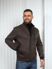 Чоловіча демісезонна куртка-пальто модель 129-DVL Фото