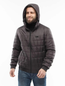 Демісезонна чоловіча куртка великого розміру модель 123-DVL Фото