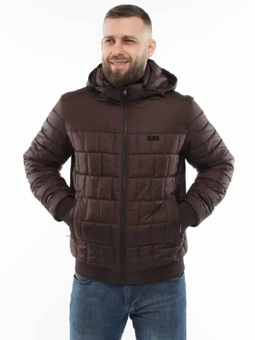 Демисезонная мужская куртка большого размера модель 123-DVL Фото