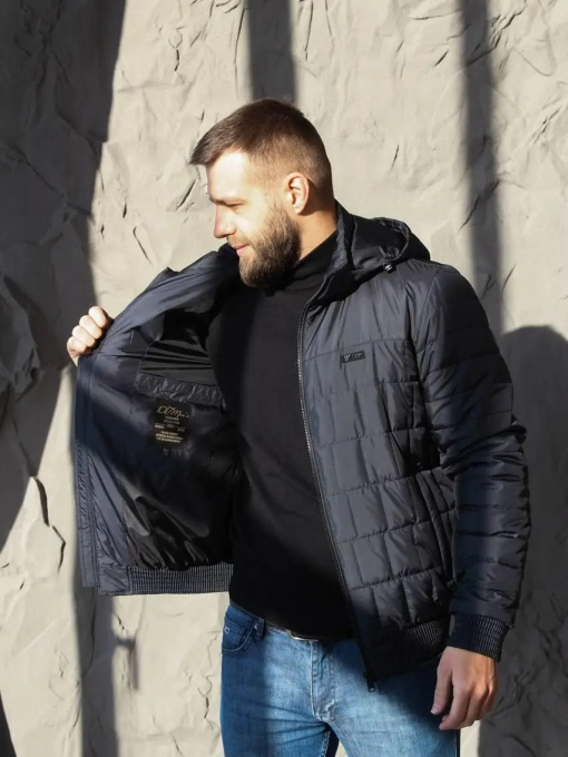 Демисезонная мужская куртка большого размера модель 123-DVL Фото