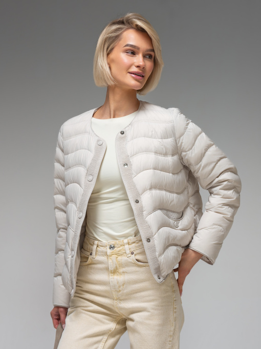 Демісезонна куртка VIVA WEAR модель 6688-light gray Фото