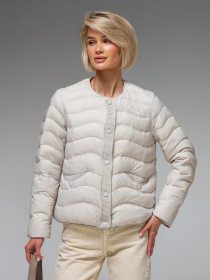 Демисезонная куртка VIVA WEAR модель 6688-light gray Фото