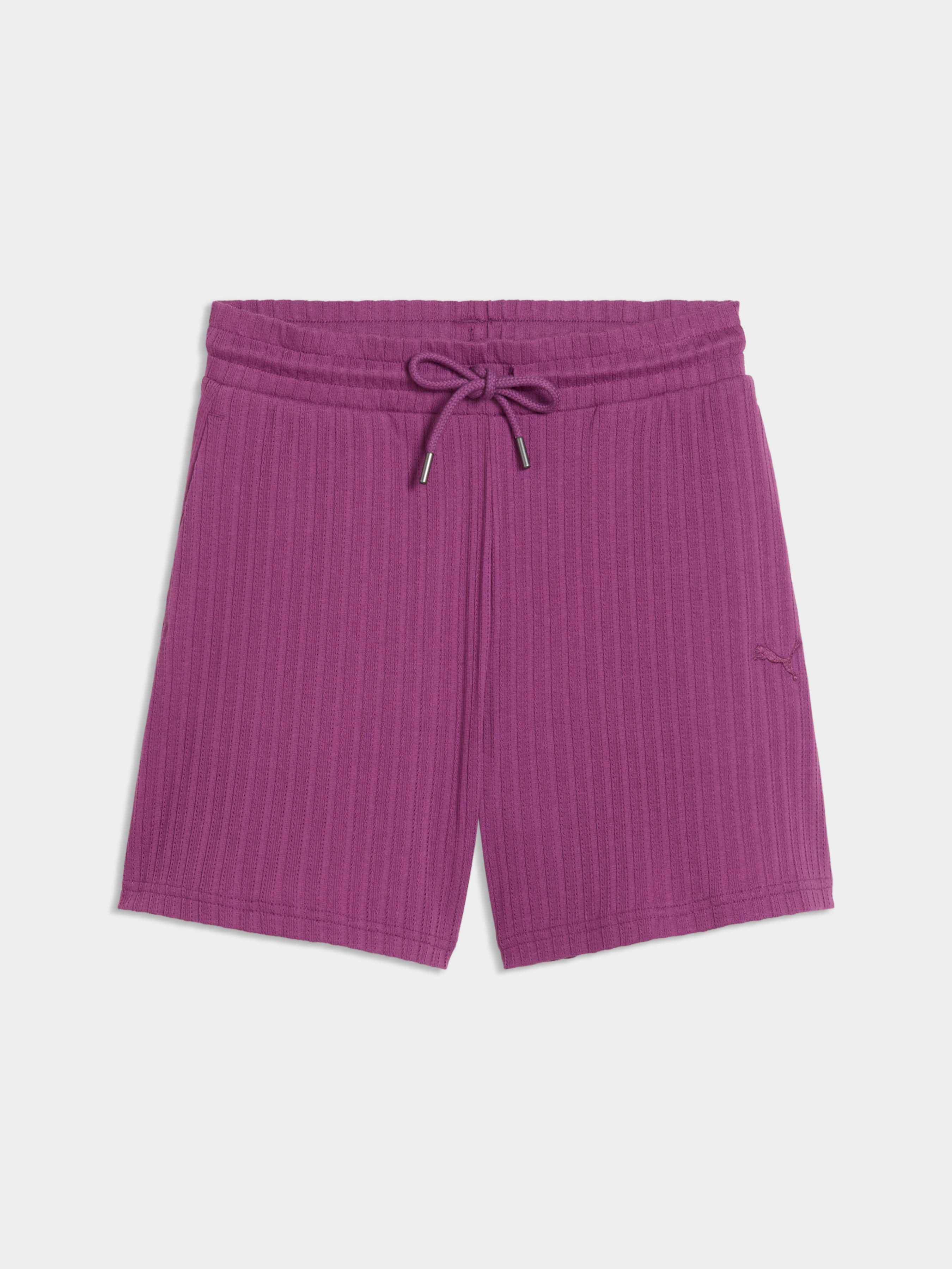 Жіночі Повсякденні шорти PUMA Her High-waist Shorts (692390_69) колір фіолетовий, матеріал комбінований верх
