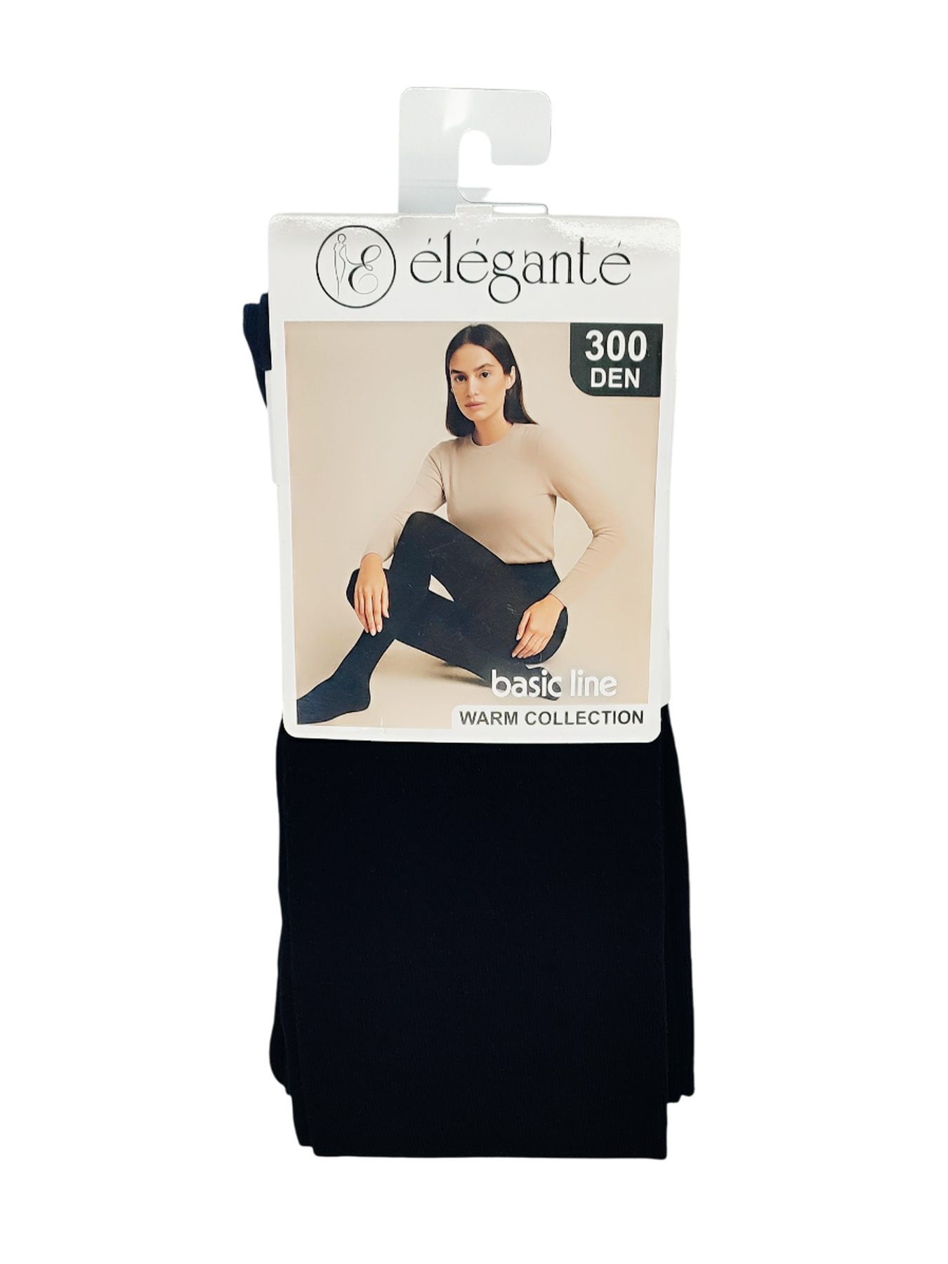 Колготки женские хлопковые EL BASIC LINE 300, Nero модель EL Basic Line 300 Фото