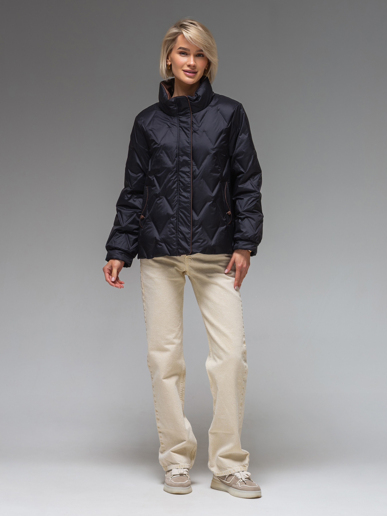 Демисезонная куртка VIVA WEAR модель 88566-black Фото