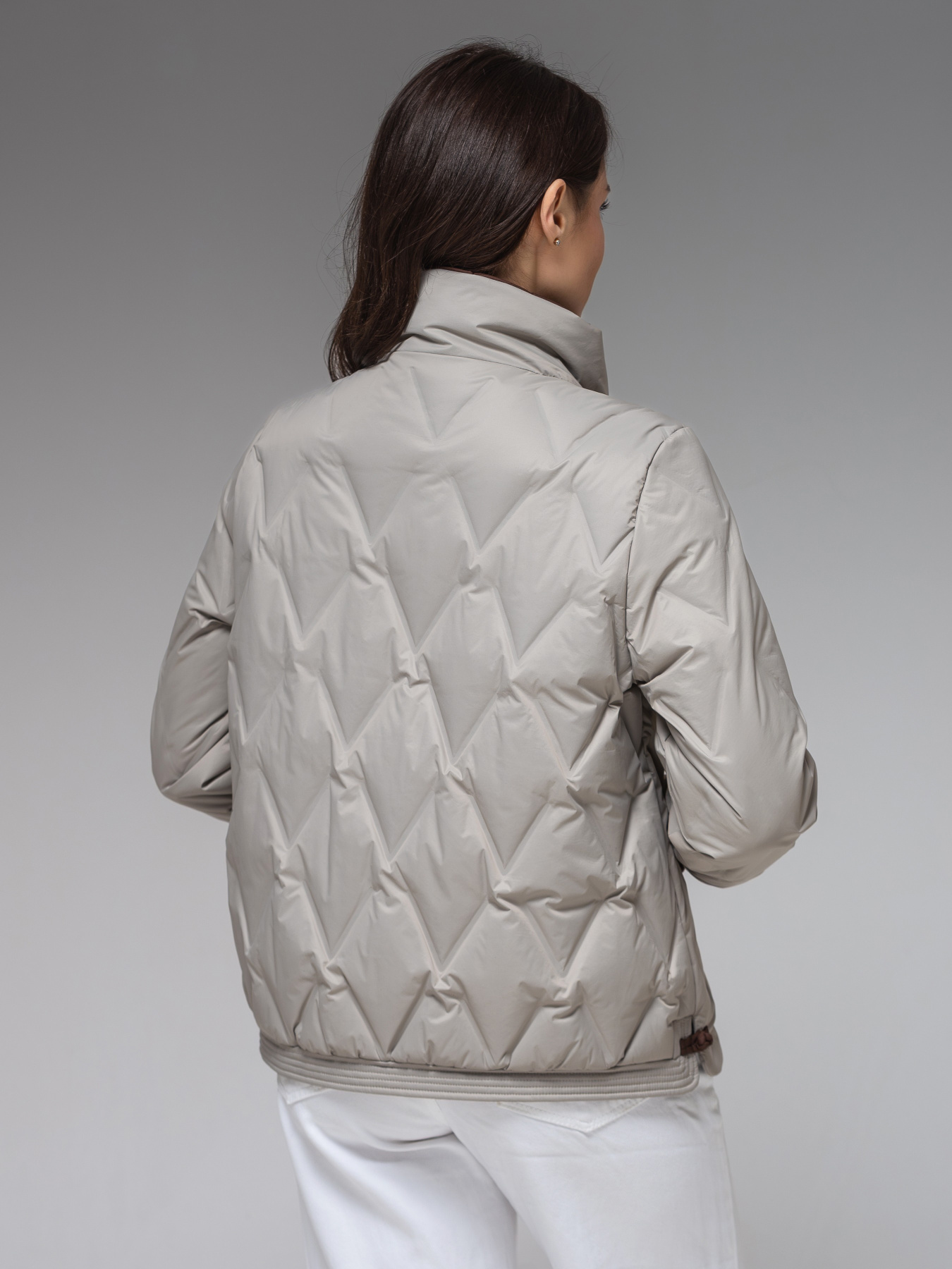 Демісезонна жіноча куртка ультралегка весна-осінь Viva Wear модель 88566 модель 88566-milky Фото