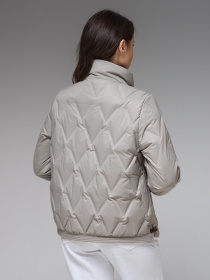 Демісезонна жіноча куртка ультралегка весна-осінь Viva Wear модель 88566 модель 88566-milky Фото
