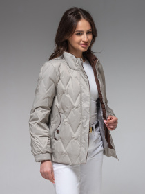 Демисезонная куртка VIVA WEAR модель 88566-milky Фото