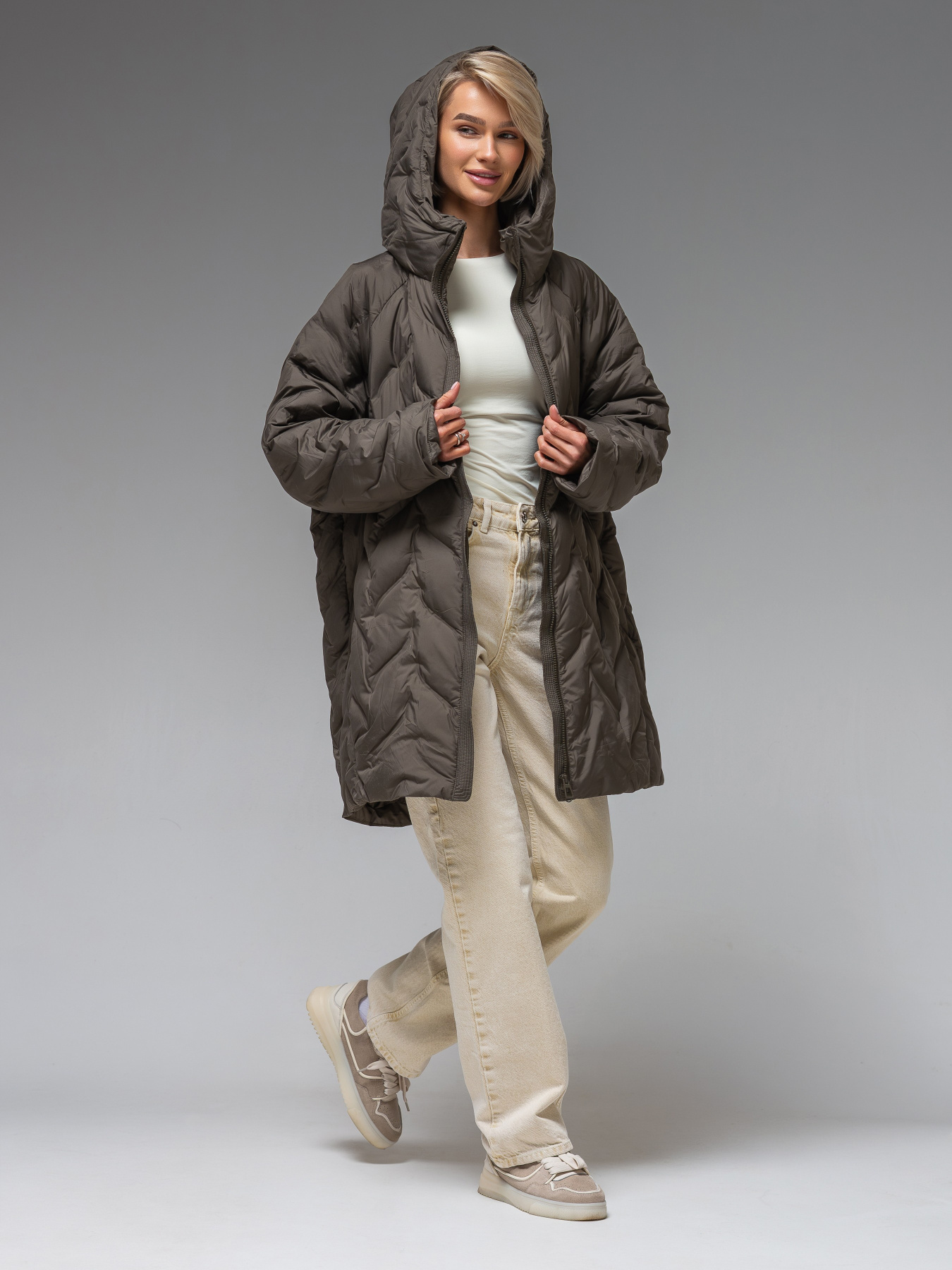 Демисезонная куртка VIVA WEAR модель 6579-khaki Фото