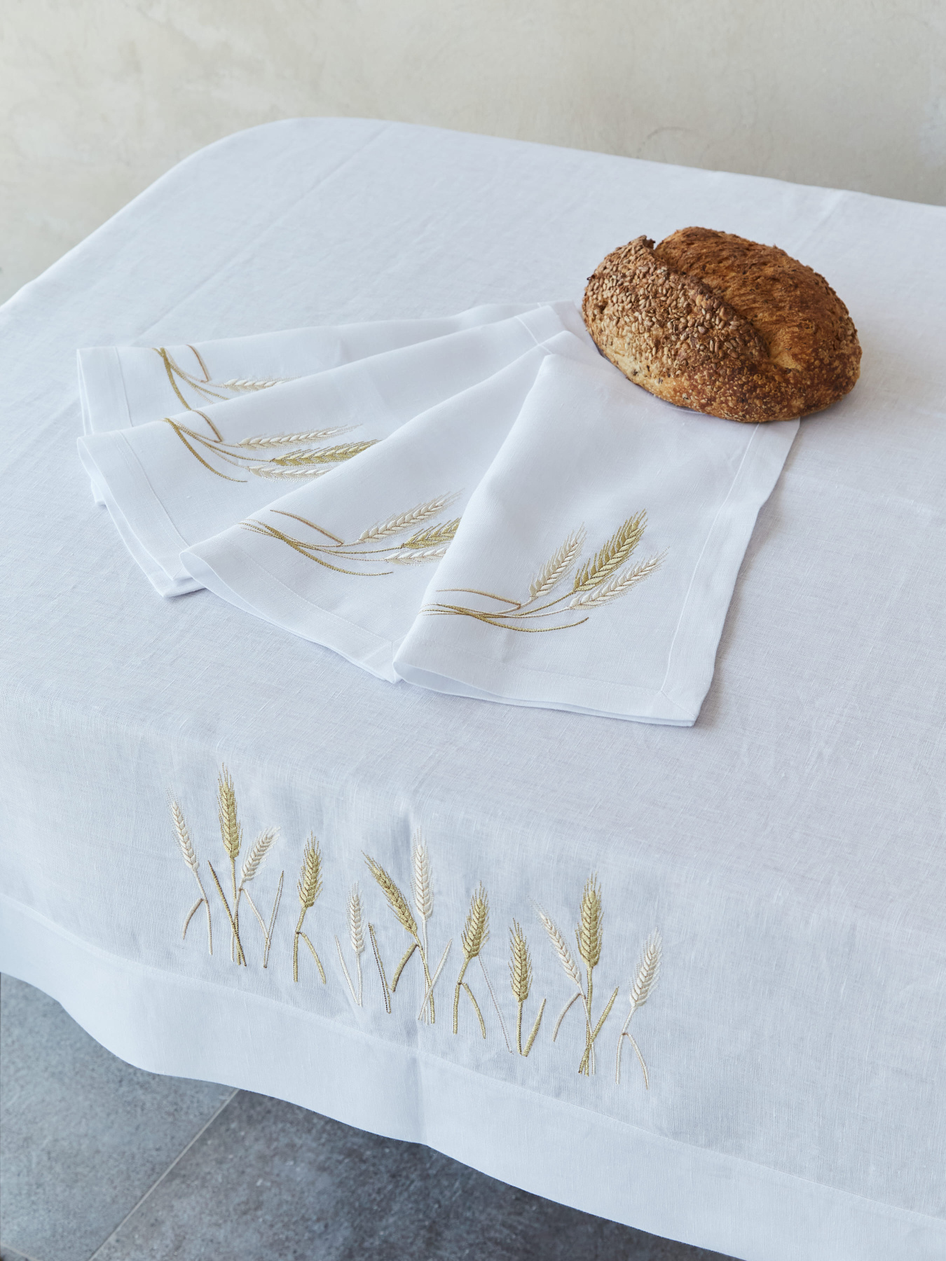 Серветка "Пшеничне поле" біла Едельвіка модель 362-22/09 Фото