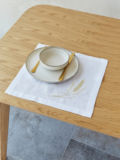 Серветка "Пшеничне поле" біла модель 362-22/09 Фото