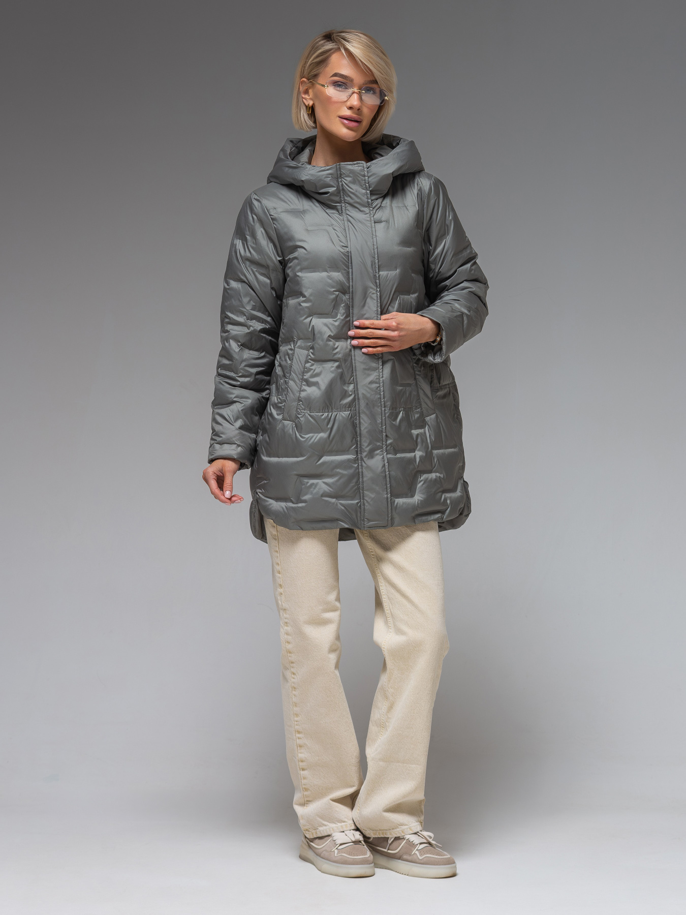 Демисезонная куртка VIVA WEAR модель 90325-Olive Фото