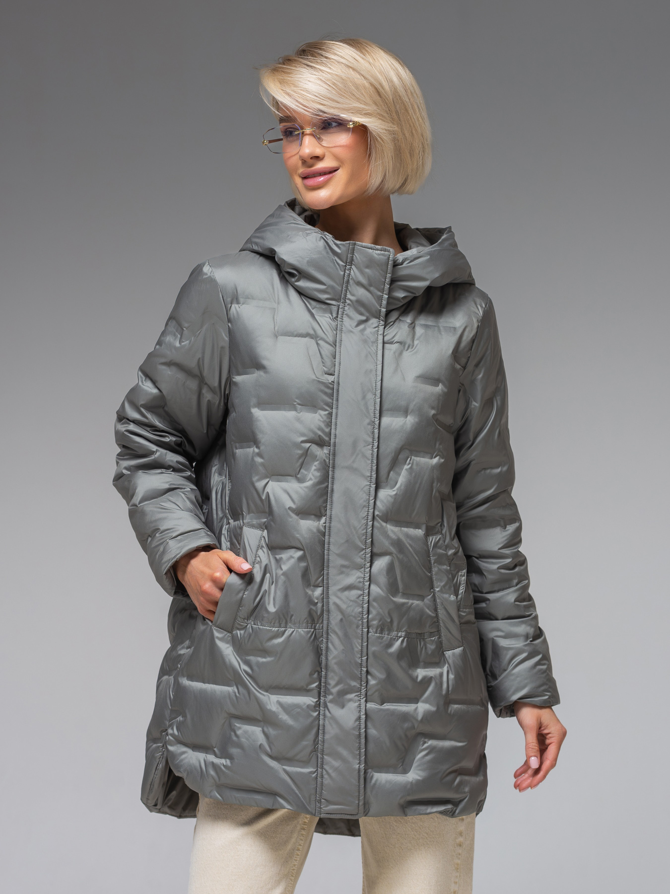 Демисезонная куртка VIVA WEAR модель 90325-Olive Фото