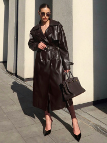 Тренч Jadone Fashion модель Trench_Nekst_podovzhenyy_chokol Фото