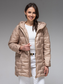 Демисезонная куртка VIVA WEAR модель 90325-beige Фото