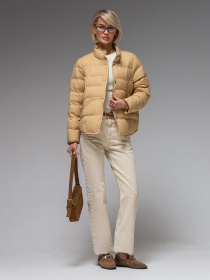 Демисезонная куртка VIVA WEAR модель 6081-beige Фото