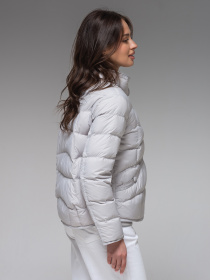 Демисезонная куртка VIVA WEAR модель 6081-light gray Демисезонная куртка VIVA WEAR модель 6081-light gray Фото