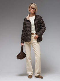 Демисезонная куртка VIVA WEAR модель 88102-chocolate Фото