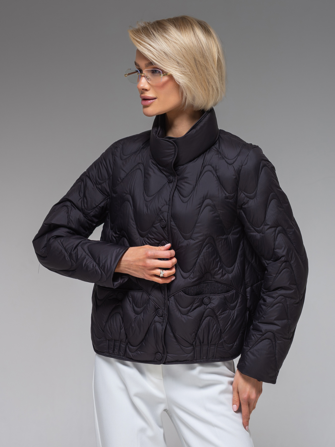 Демісезонна жіноча куртка ультралегка весна-осінь Viva Wear модель 6886 модель 6886-black Фото