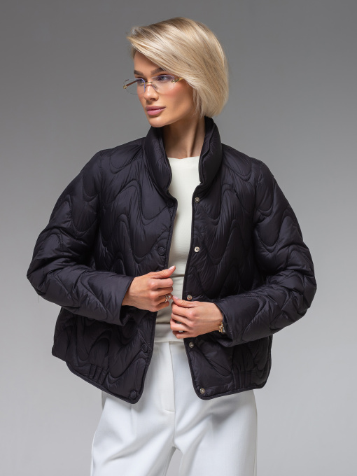 Женская демисезонная куртка ультралегкая весна-осень Viva Wear модель 6886 модель 6886-black Фото