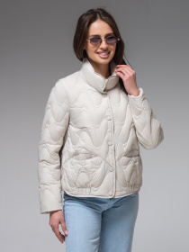 Демисезонная куртка VIVA WEAR модель 6886-milky Фото