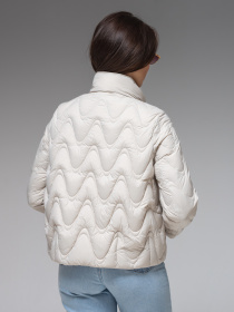 Демисезонная куртка VIVA WEAR модель 6886-milky Фото