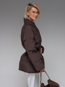 Женская демисезонная куртка ультралегкая весна-осень Viva Wear модель 8866 модель 8866-chocolate Женская демисезонная куртка ультралегкая весна-осень Viva Wear модель 8866 модель 8866-chocolate Фото