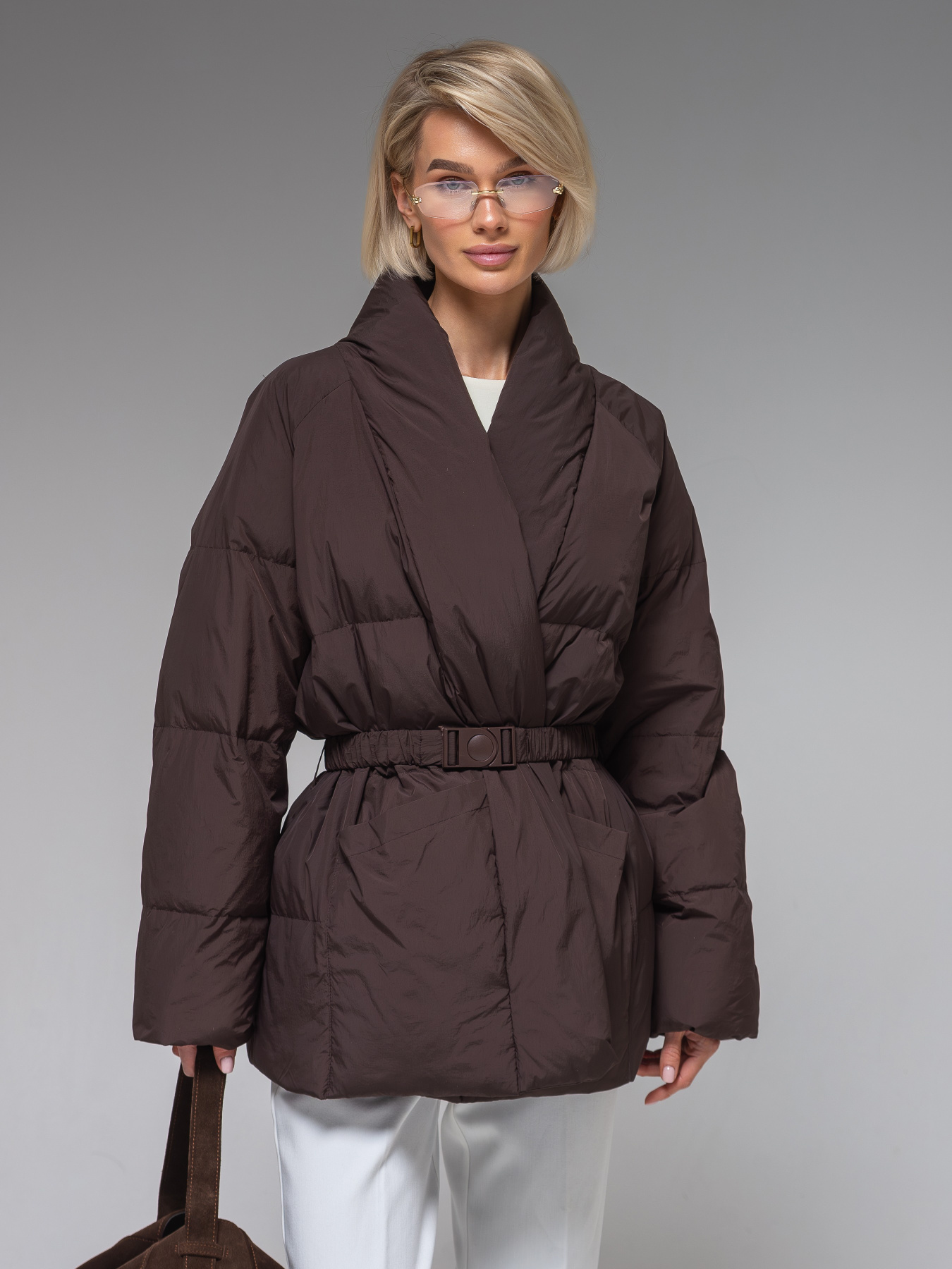 Демісезонна куртка VIVA WEAR модель 8866-chocolate Фото