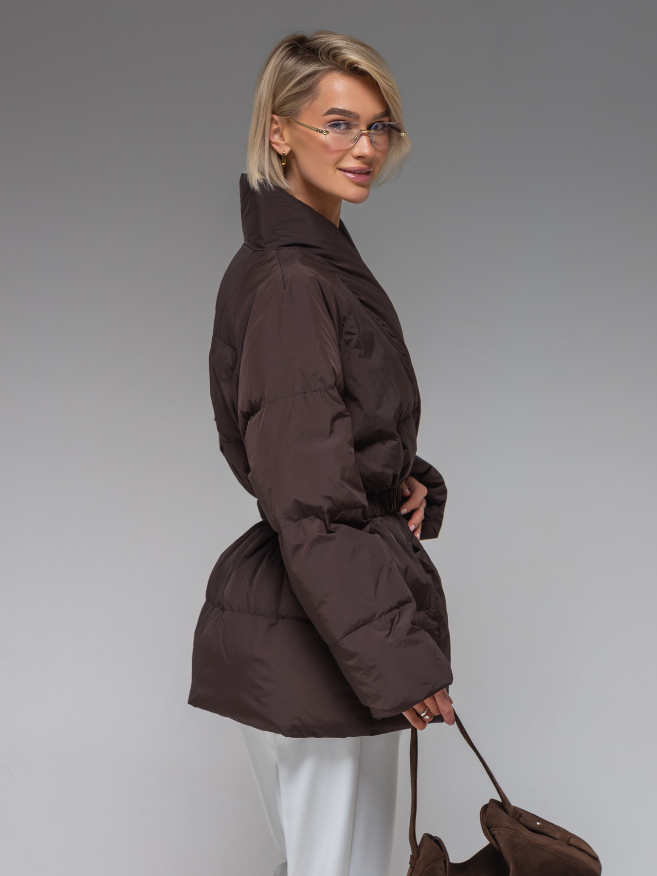 Демісезонна куртка VIVA WEAR модель 8866-chocolate Фото