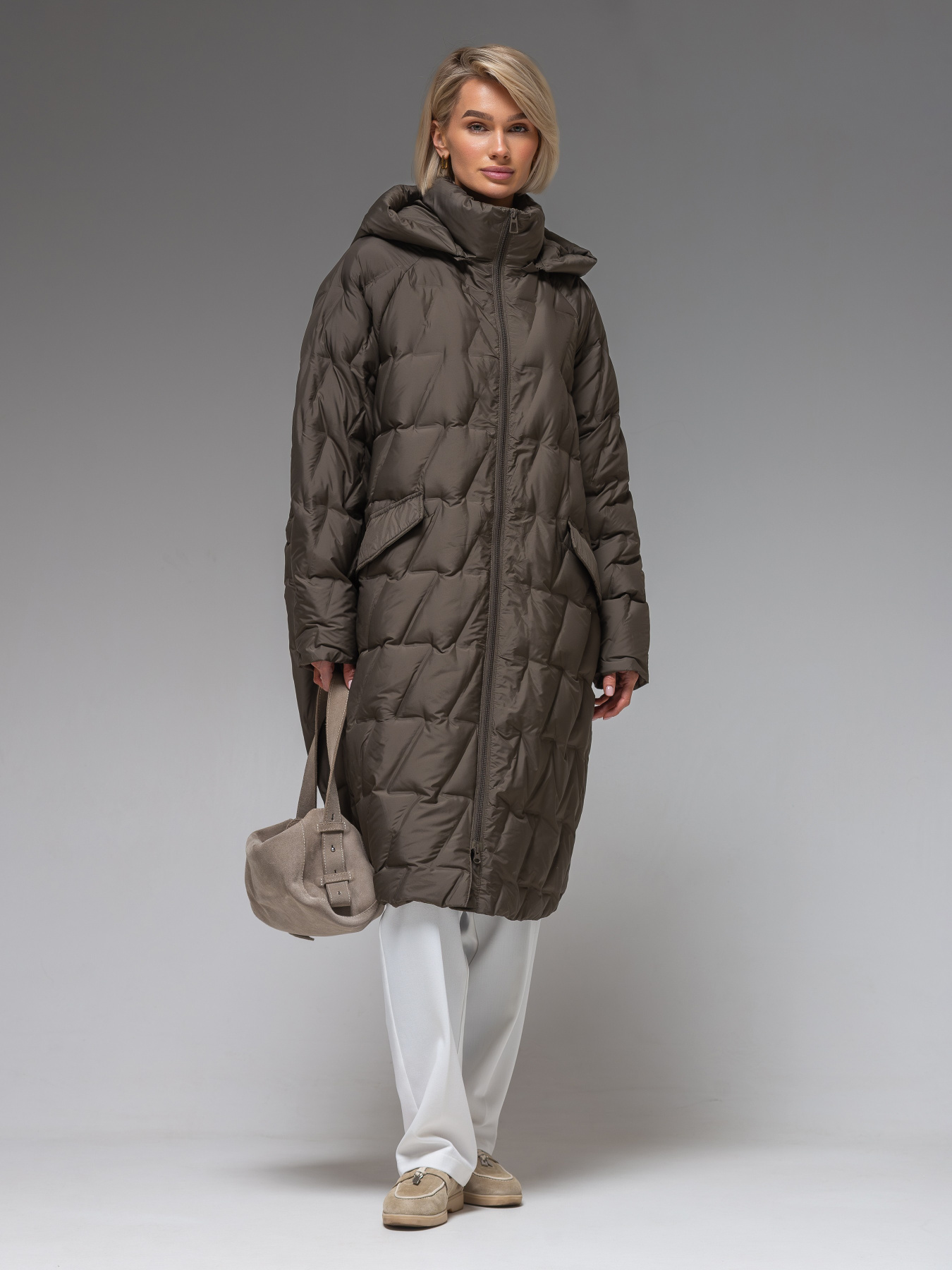 Демисезонная куртка VIVA WEAR модель 6536-khaki Фото