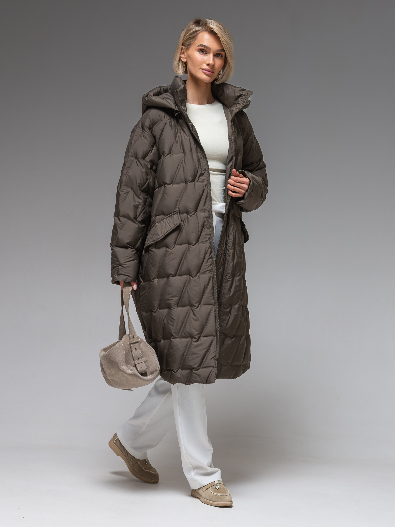 Демисезонная куртка VIVA WEAR модель 6536-khaki Фото