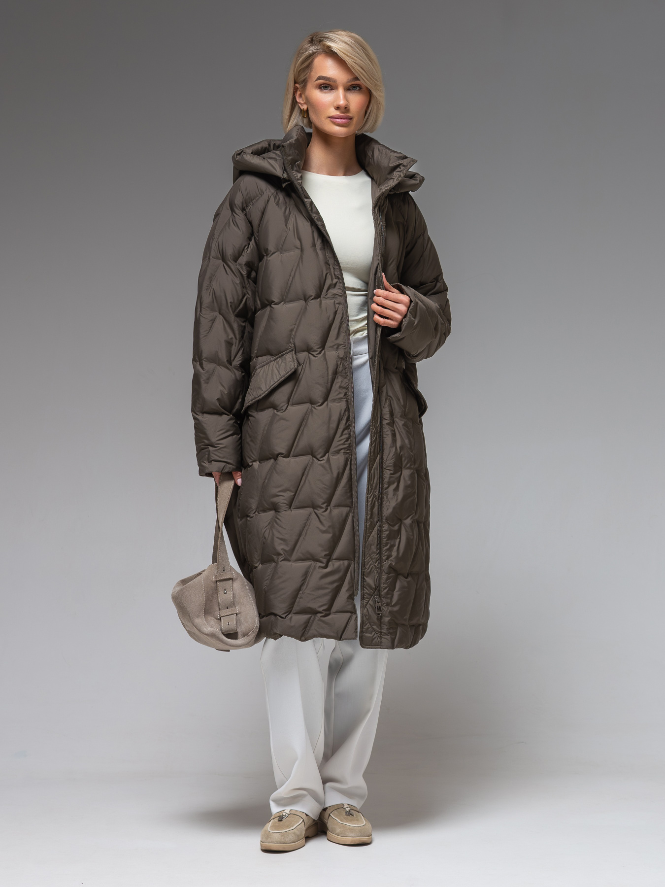 Демисезонная куртка VIVA WEAR модель 6536-khaki Фото