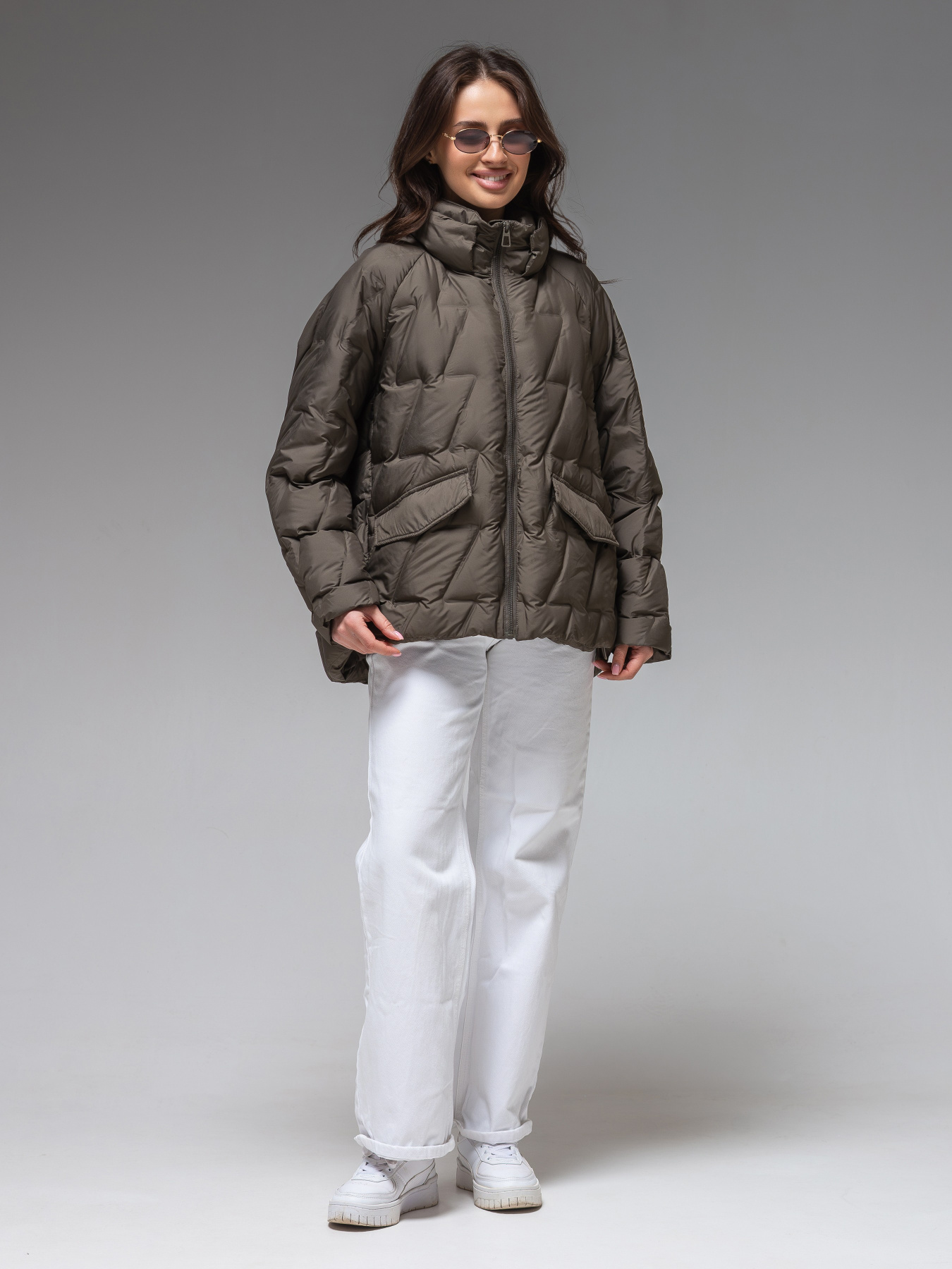 Демісезонна жіноча куртка ультралегка весна-осінь Viva Wear модель 6535 модель 6535-olive Фото