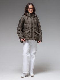 Демісезонна жіноча куртка ультралегка весна-осінь Viva Wear модель 6535 модель 6535-olive Фото