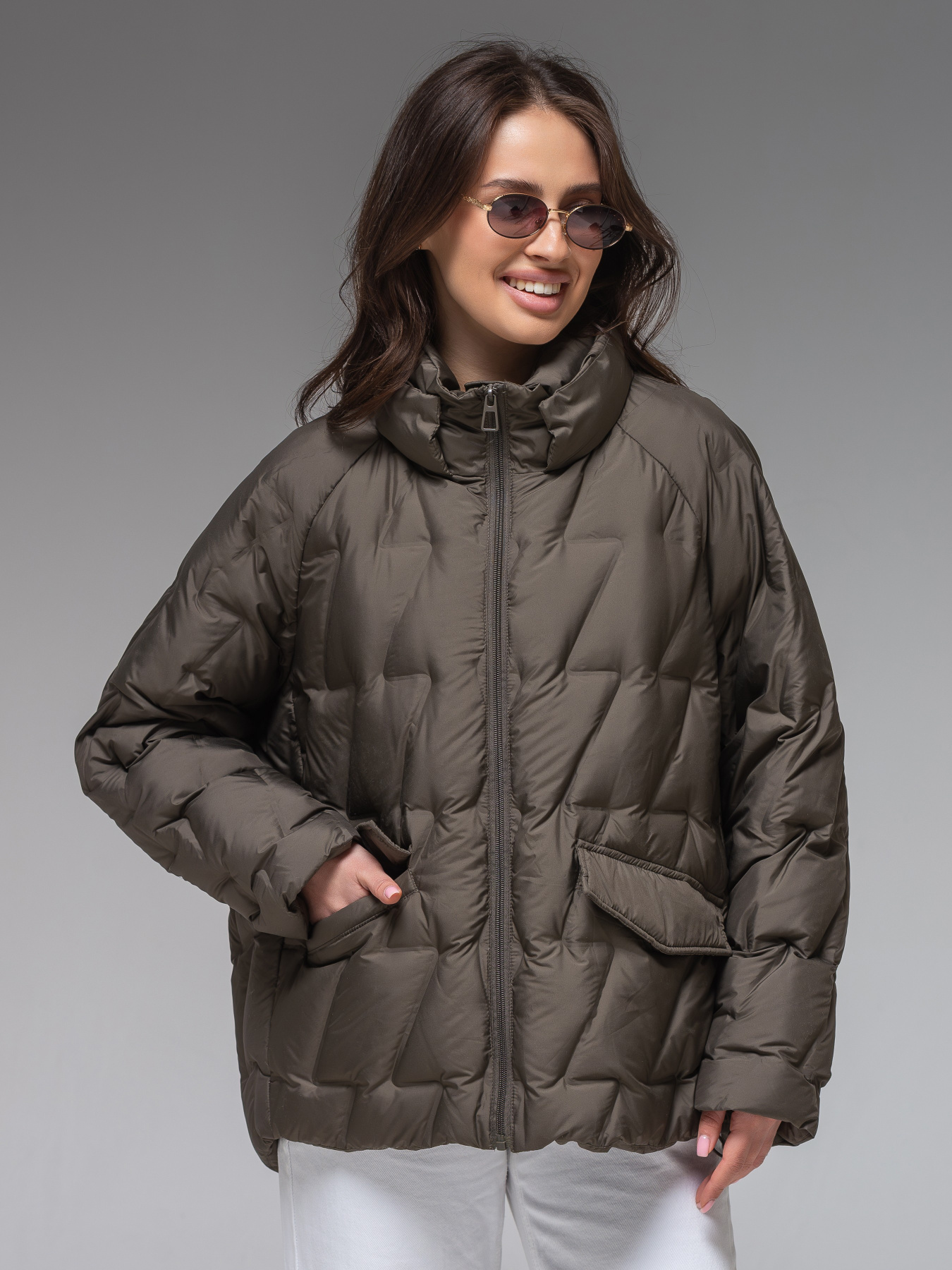 Демисезонная куртка VIVA WEAR модель 6535-olive Фото