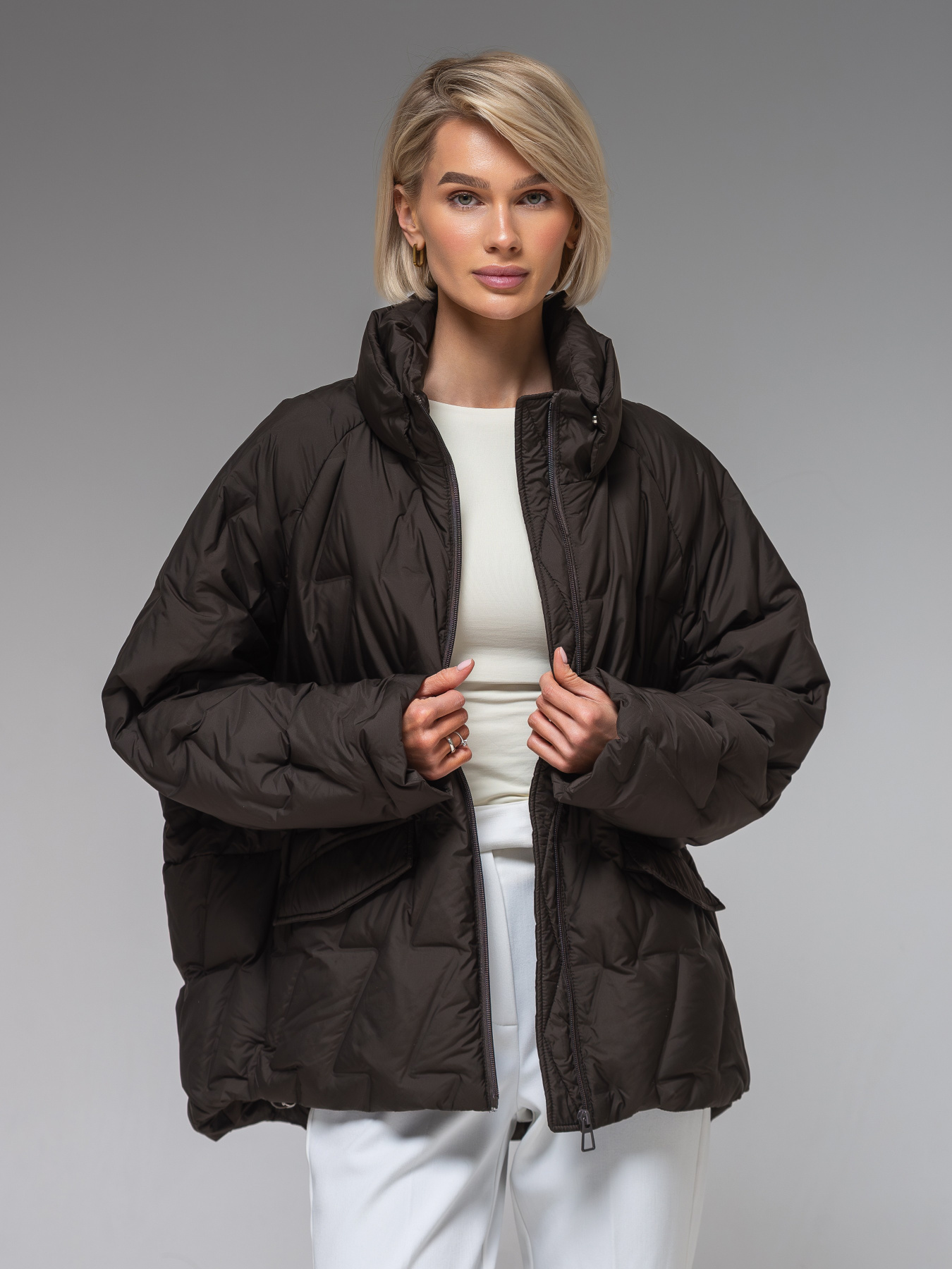 Демісезонна жіноча куртка ультралегка весна-осінь Viva Wear модель 6535 модель 6535-chocolate Демісезонна жіноча куртка ультралегка весна-осінь Viva Wear модель 6535 модель 6535-chocolate Фото