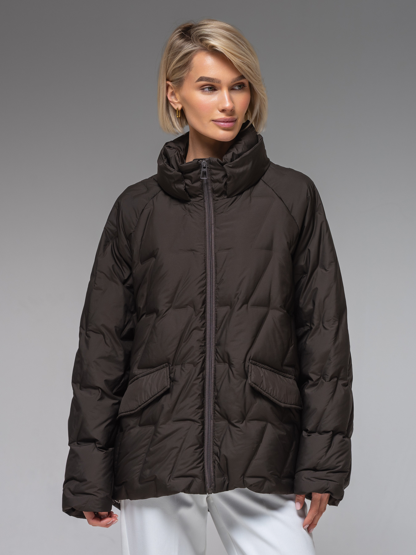 Демісезонна куртка VIVA WEAR модель 6535-chocolate Фото