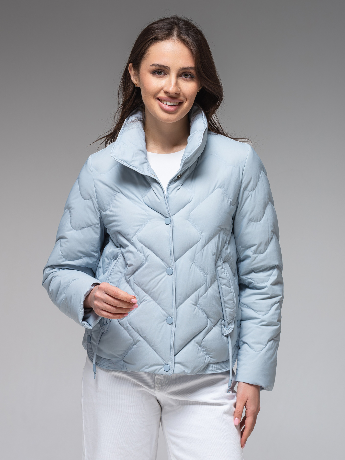 Демісезонна жіноча куртка ультралегка весна-осінь Viva Wear модель 9018 модель 9018-blue Фото