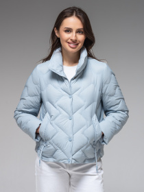 Демісезонна жіноча куртка ультралегка весна-осінь Viva Wear модель 9018 модель 9018-blue Фото