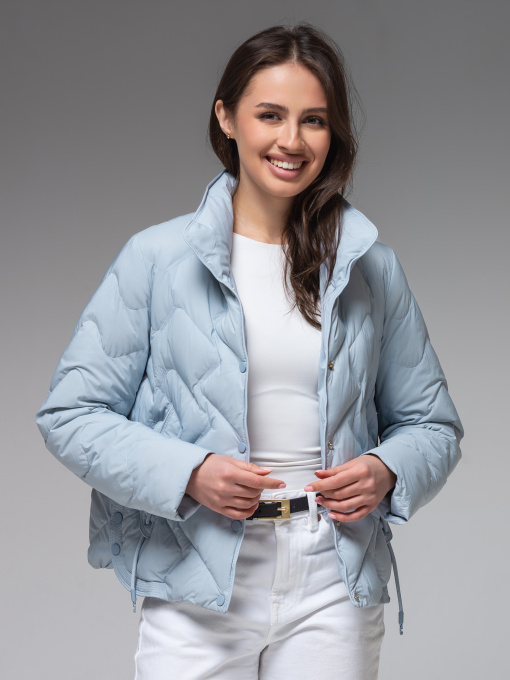 Женская демисезонная куртка ультралегкая весна-осень Viva Wear модель 9018 модель 9018-blue Фото