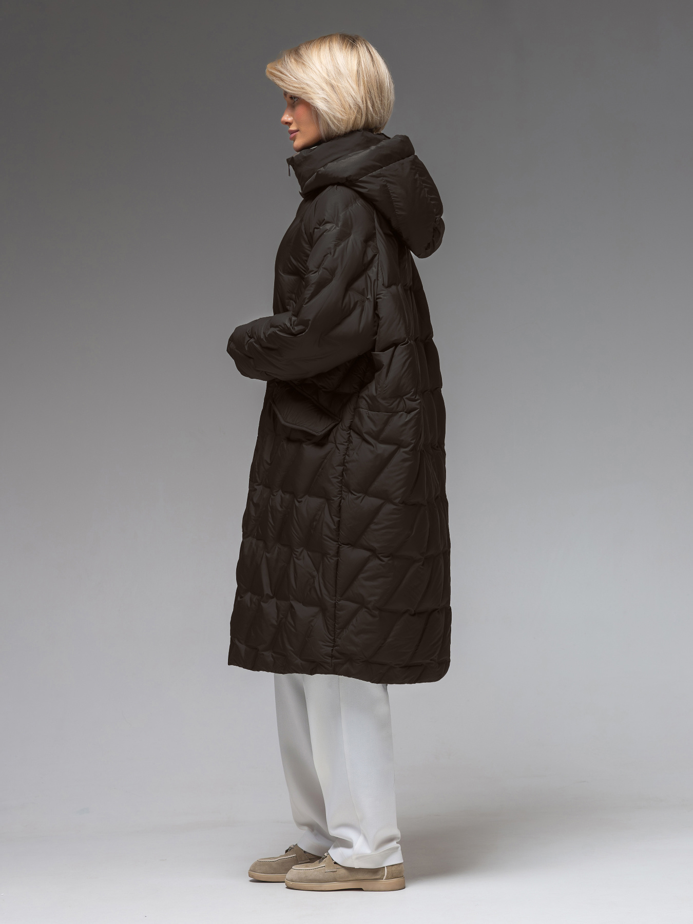 Демисезонная куртка VIVA WEAR модель 6536-chocolate Фото