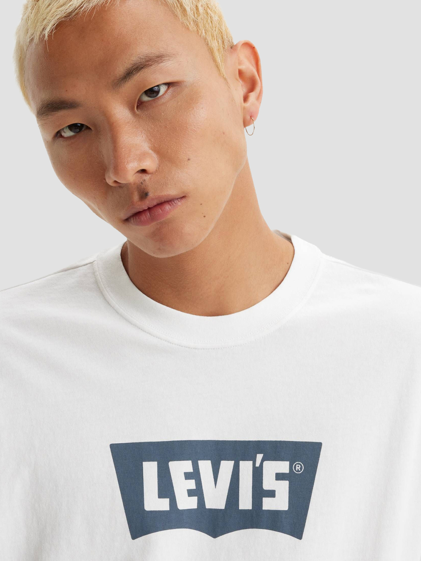 Мужская белая футболка модель 000RY;0003 Фото