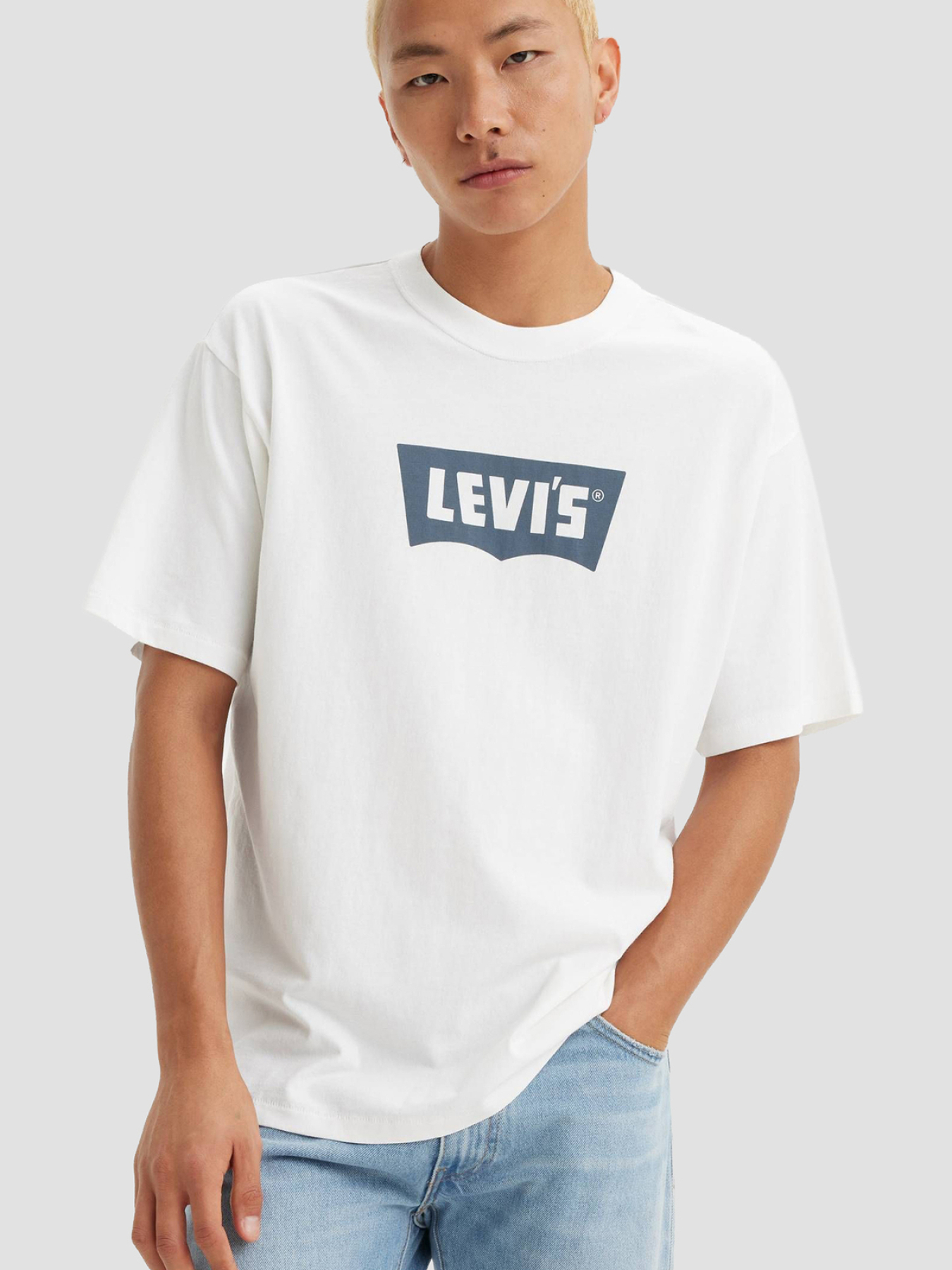 Мужская белая футболка модель 000RY;0003 Фото