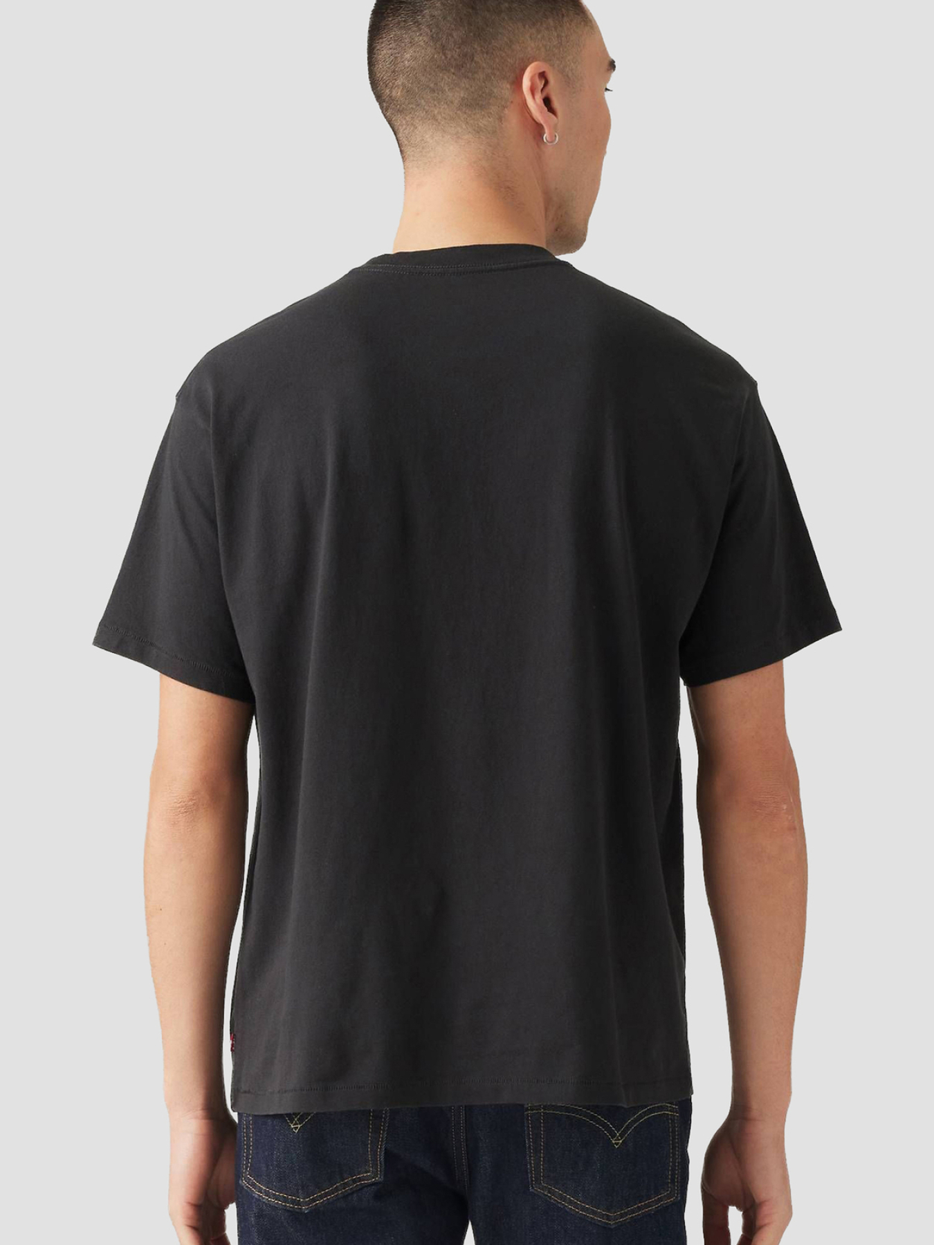 Чоловіча чорна футболка модель 000RY;0004 Фото