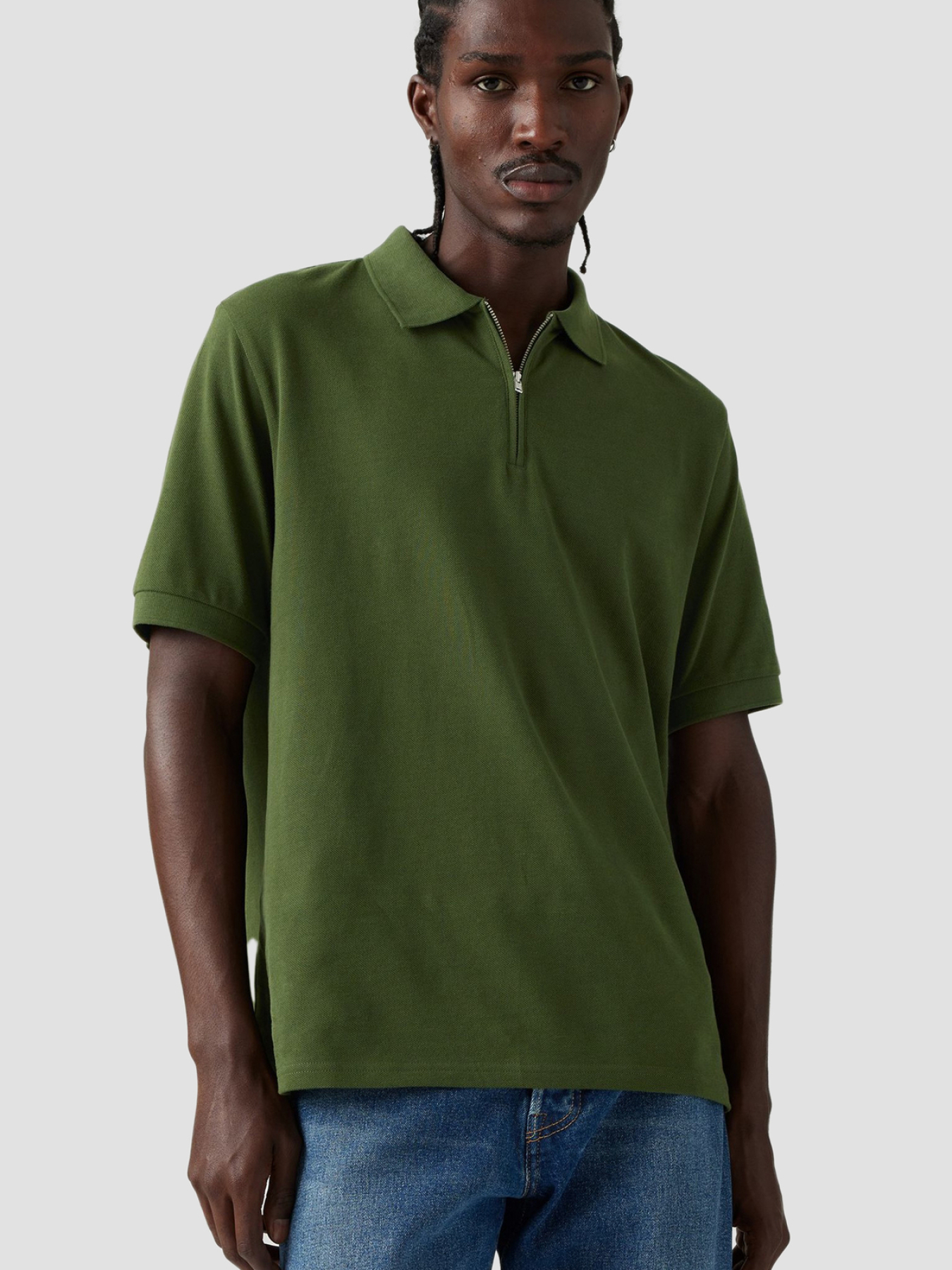 Мужское зеленое поло модель 001EF;0002 Фото